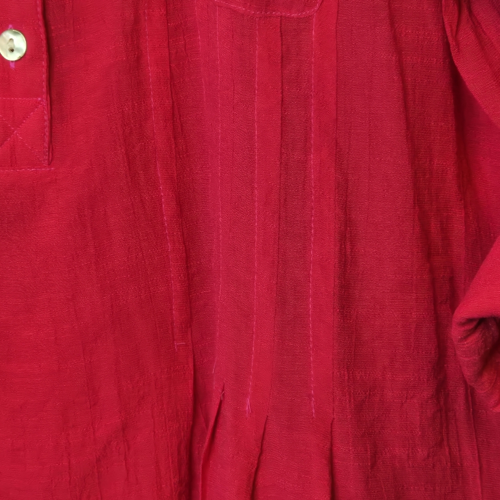 Ruby Rd. Petite Medium Pullover Shirt Fuschia Pin… - image 7